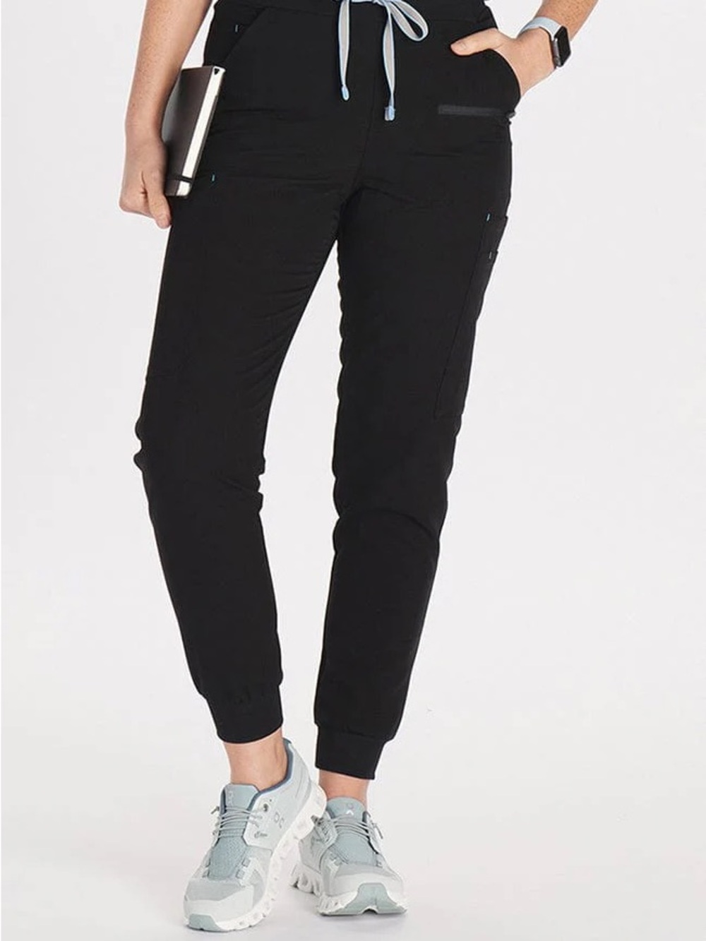 Dolan Hope 11-Pocket Black Jogger Scrub Pant